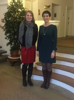 Poslankyně Markéta Pekarová Adamová při jednání s viceprezidentkou APEOS Kristýnou Hypšovou v Poslanecké sněmovně